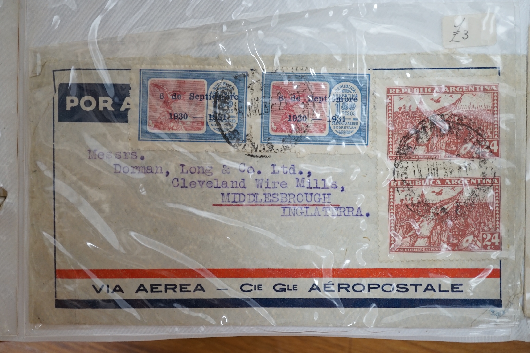 A postcard album with contents including WWI and WWII postcards. Condition - stored in damp location